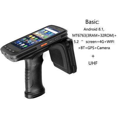 5,2 Duim 8000mAh 32G Industrieel Handbediend PDA Android 8,1 OS