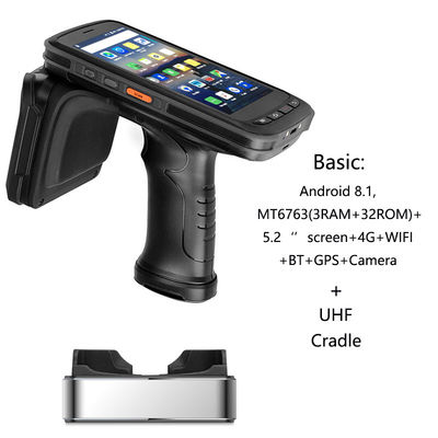 5,2 Duim 8000mAh 32G Industrieel Handbediend PDA Android 8,1 OS