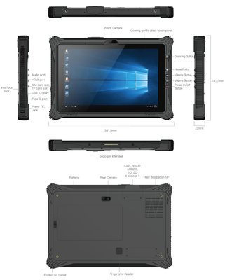 Het Tablet PCips HDMI 860mAh van Intel N5105 Ruw Batterijip65 Beveiligingsniveau