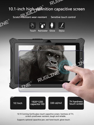 RUGLINE industriële Ruwe Tabletvensters 10 met NFC 1D/2D Scanner