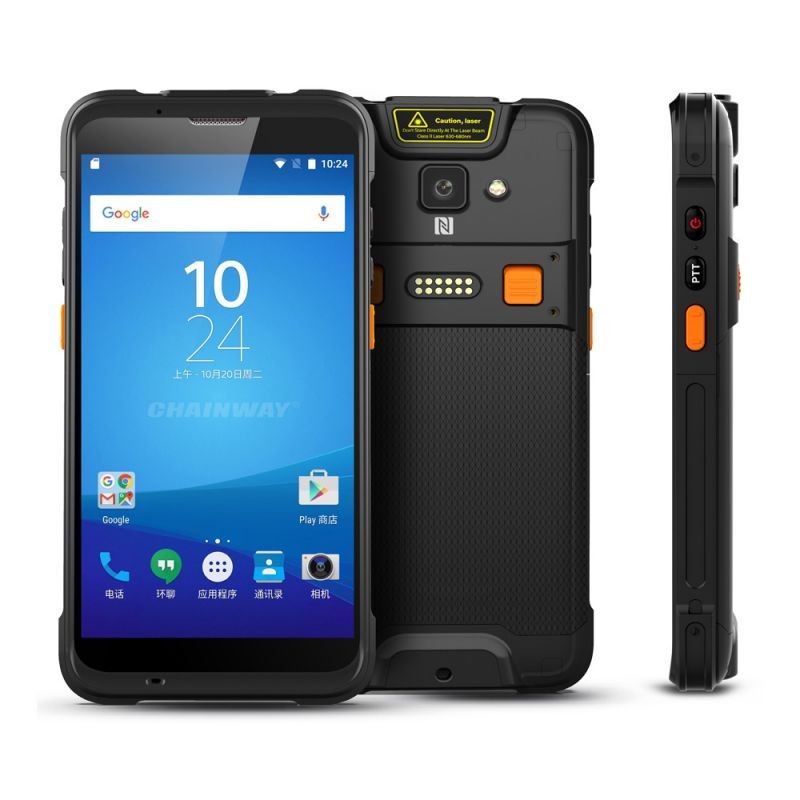 5,5 de UHFrfid Lezer Portable Android 9,0 OS van de Duim1440x720 Lange afstand